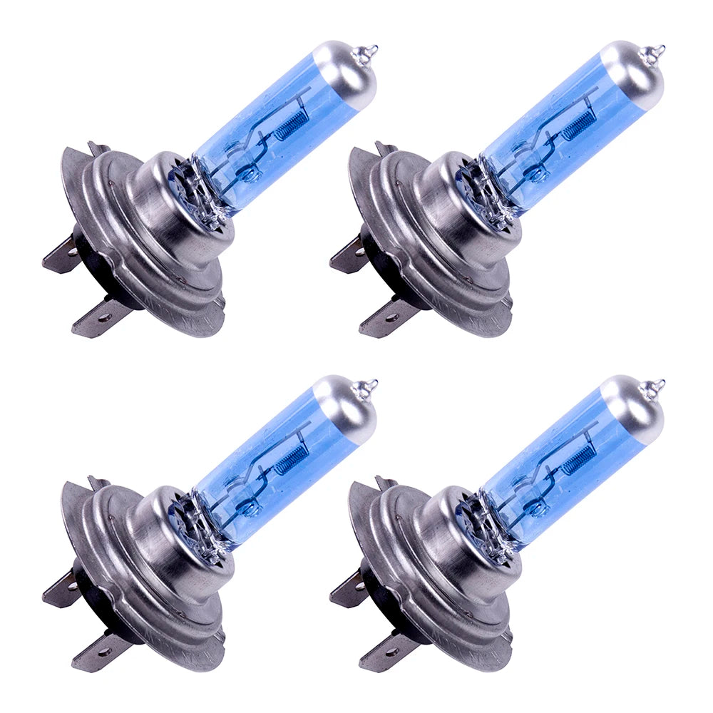 H7 100W Halogen Bulbs 6000K Super Bright Fog & Headlights Automotive Halogen Bulbs Richie's 4pcs H7