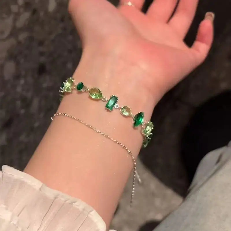 Sparkling Zircon Crystal Bracelet for Women | Y2K Style Fashion Bracelet Richie's