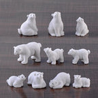 Polar Bear Resin Figurine – Fairy Garden & Micro Landscape Miniature Miniature Figurine Richie's