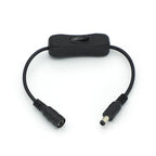 Inline DC On/Off Switch 5.5x2.1mm Connector 5V 12V 24V Cable DC Inline Switch Richie's Black DC Switch