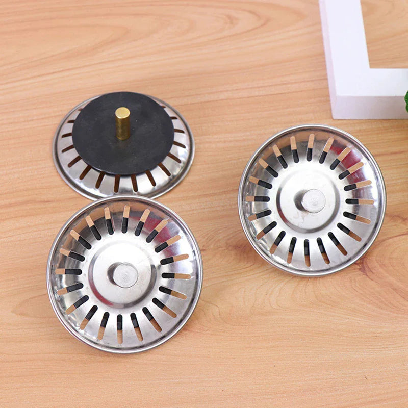 2-Pack Stainless Steel Sink Strainer Stopper & Floor Drain Filter Sink Strainer Stopper Richie's