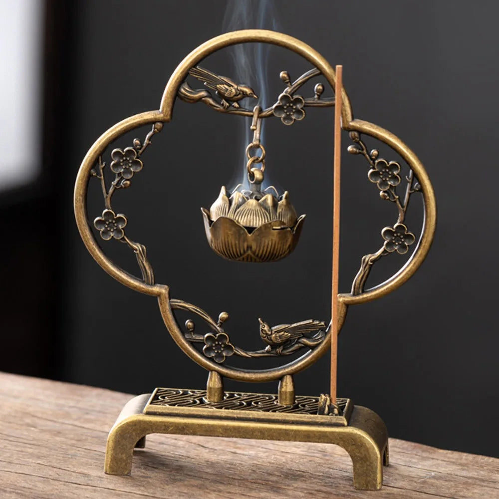 Chinese Style Zinc Alloy Hanging Incense Burner & Holder Incense Burner Richie's 6