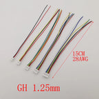 10Pcs JST Female Connectors SH GH PH XH 2–6 Pin Wire Cables Wire Cable Connector Richie's GH 1.25mm 4Pin