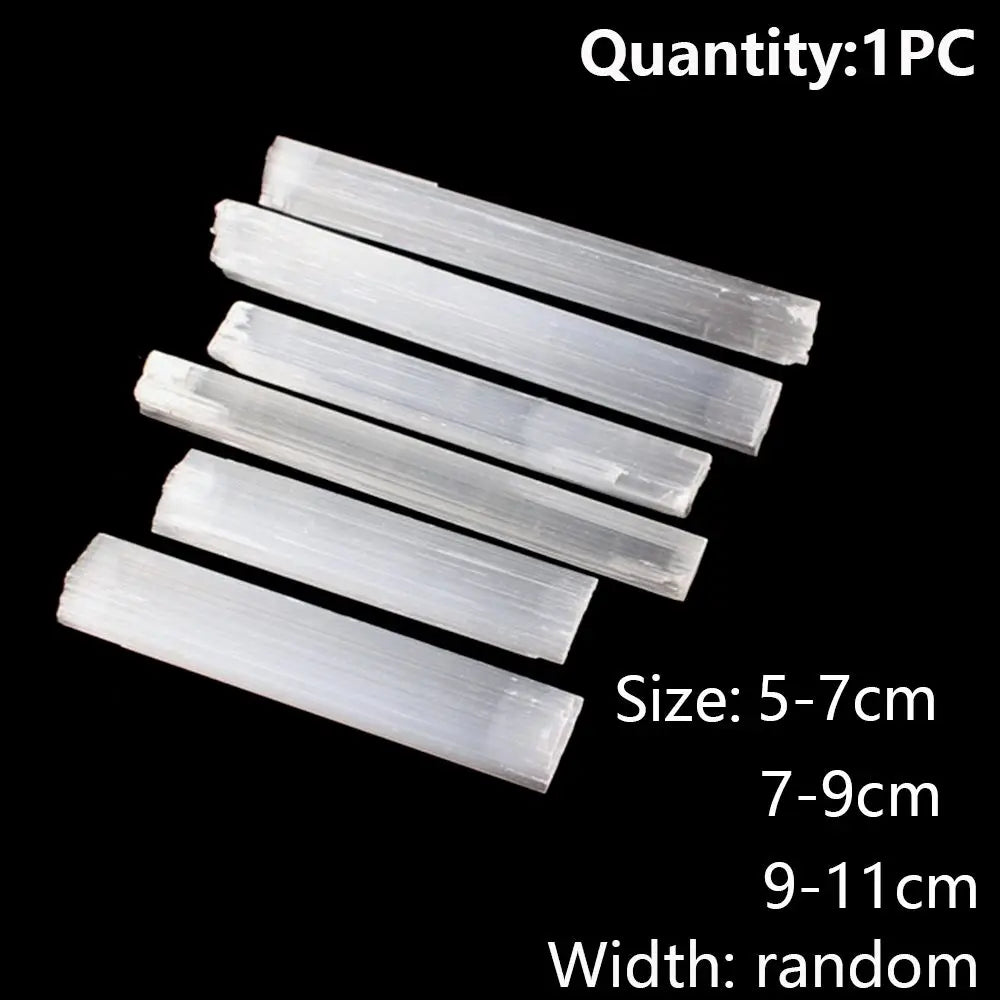 Natural Selenite Wand Raw Gypsum Crystal Stick | Jewelry & Décor Crystal Wand Richie's