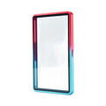 Gradient Aluminum Trading Card Case 35PT UV Double-Sided Glass Trading Card Case Richie's Blue red