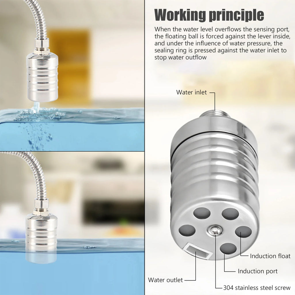 Stainless Steel Float Ball Valve – Auto Water Level Control 1/2" Float Ball Valve Richie's