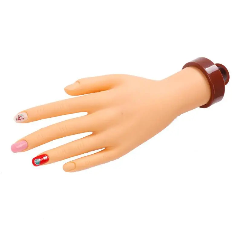 Practice Nail Hand with Desktop Bracket | Mannequin Training Nail Practice Hand Richie's