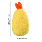 Shrimp Shape Dog & Cat Chew Toy – Fleece Interactive Toy Interactive Pet Toy Richie's