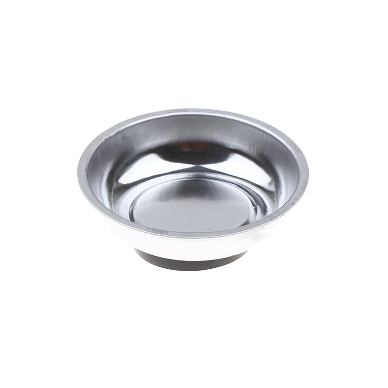 Stainless Steel Magnetic Parts Bowl 4" & 6" | Bolts Nuts Screws Magnetic Parts Tray Richie's Round 3Inch