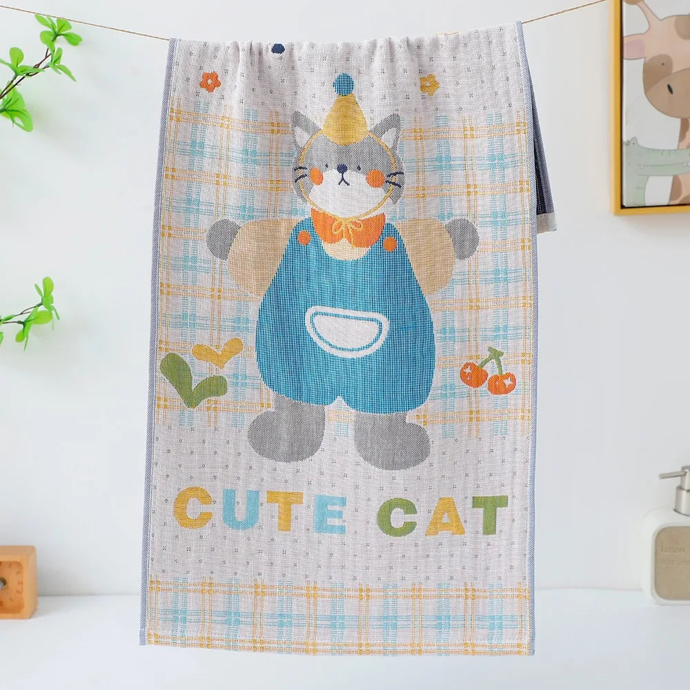 4-Layer Cotton Gauze Hand Towel 34x74cm – Quick Dry Kitchen Towel Cotton Hand Towel Richie's 3