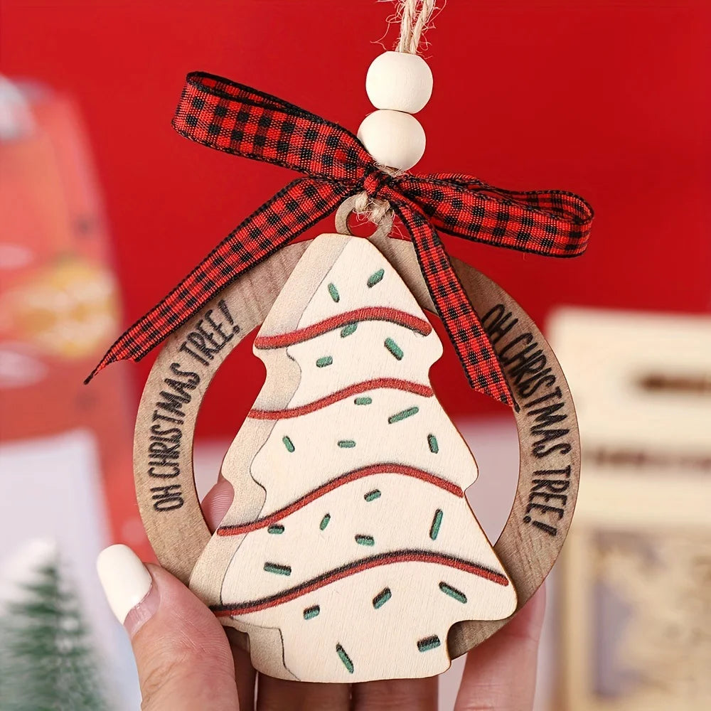 Wooden Apple Christmas Ornaments – Handcrafted Tree Decor Christmas Tree Ornaments Richie's