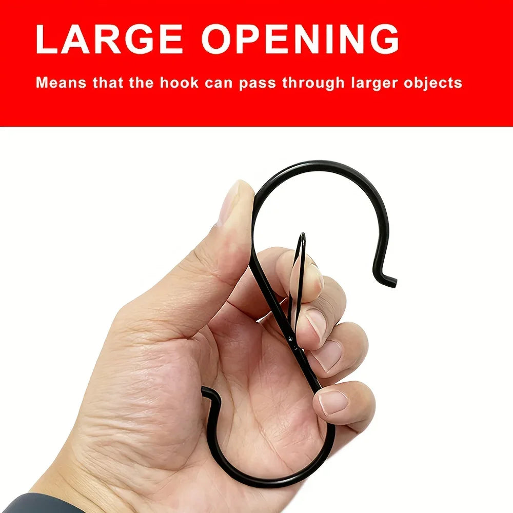 Heavy-Duty Stainless Steel S-Hooks with Safety Lock S-Hooks with Lock Richie's