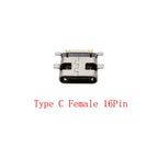 10Pcs USB Type-C 16 Pin Female Connector PCB Soldering DIY USB-C Connector Richie's