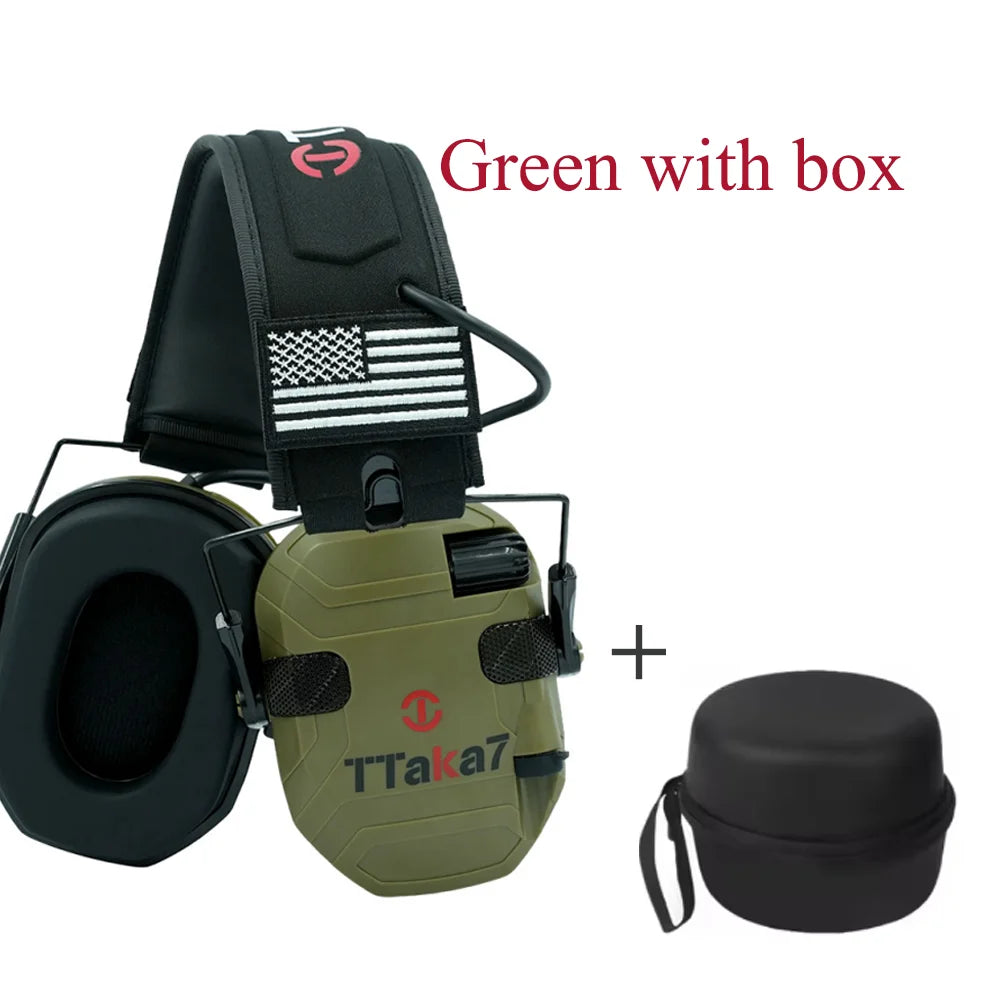 Tactical Electronic Shooting Earmuff – 22 NRR Foldable Electronic Shooting Earmuff Richie's W3 with box-3