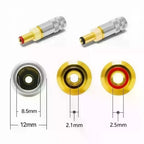 Copper Gold-Plated DC Power Plug Jack Weld Connector 2.1/2.5mm DC Power Connector Richie's