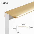 Aluminum Concealed Edge Finger Pull Hidden Bar Drawer Pulls Cabinet Drawer Pull Richie's gold-150mm