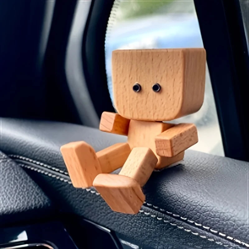 Handcrafted Wooden Rocking Figure – Car Dashboard Decor Gift Wooden Rocking Figurine Richie's A 1pc
