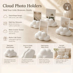 4-Pack Cloud Photo Holder Desktop Stand for Cards & Notes Desktop Photo Stand Richie's
