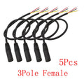 5Pcs 3.5mm AUX Male Female Extension Cable DIY Audio Repair Audio Extension Cable Richie's 3Pole Female
