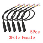 5Pcs 3.5mm AUX Male Female Extension Cable DIY Audio Repair Audio Extension Cable Richie's 3Pole Female