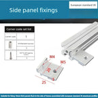4PCS Aluminum Profile Side Panel Brackets 2020/3030/4040 Aluminum Profile Brackets Richie's EU3030 suit-4pcs