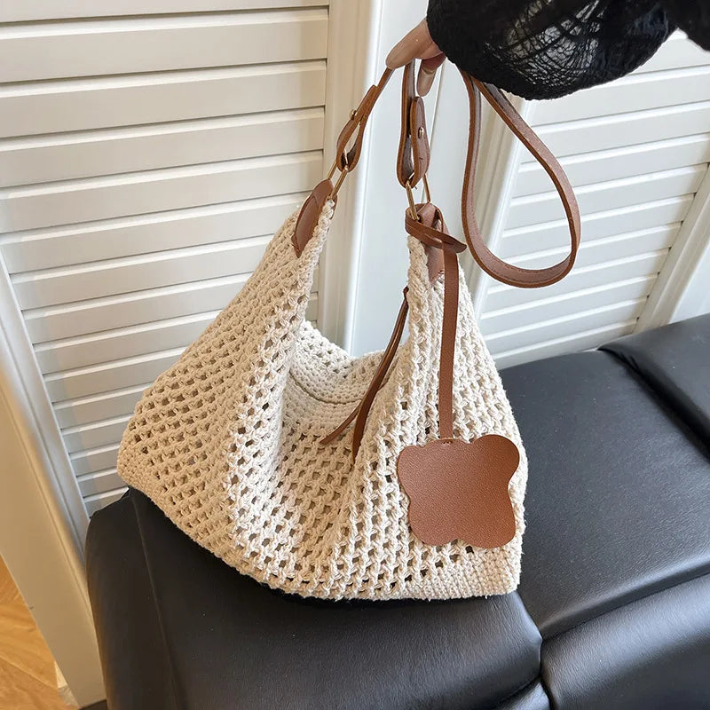 Women's Woven Straw Crossbody Bag – Summer Beach Shoulder Purse Woven Crossbody Bag Richie's as