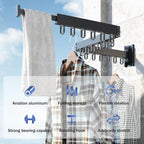 Wall Mounted Folding Clothes Drying Rack – Retractable Clothes Drying Rack Richie's