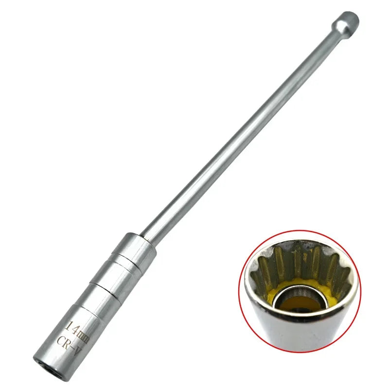 14mm Universal Joint Magnetic Spark Plug Socket Wrench Tool Spark Plug Socket Richie's