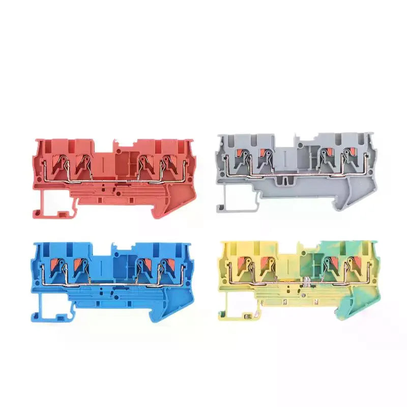 5Pcs PT2.5 Quattro Push-In Spring Terminal Block Screwless Spring Terminal Block Richie's