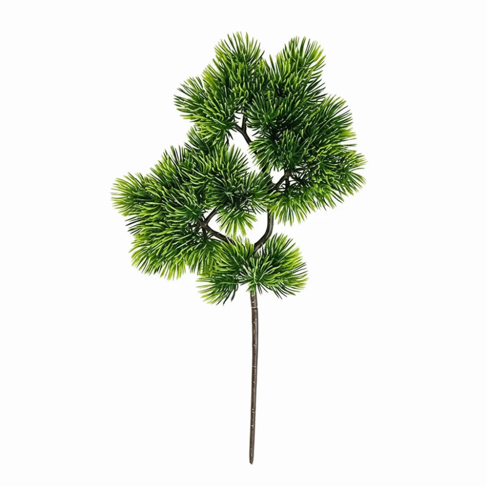 Artificial Pine Branch Handmade Realistic Green Home Decor Artificial Plant Branch Richie's Style-5
