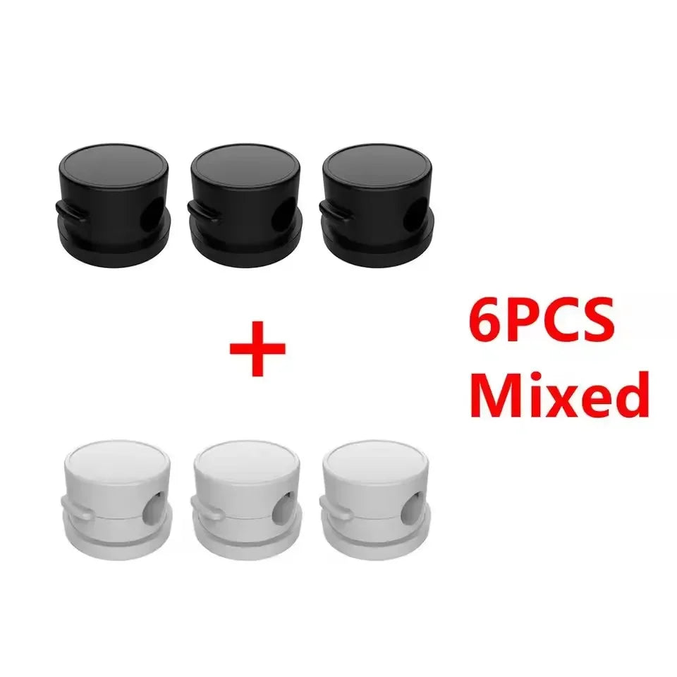 360° Magnetic Cable Clips | Adhesive Wire Organizer Cable Management Clip Richie's 6PCS Mixed