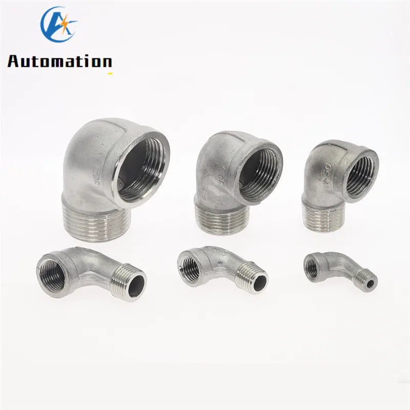 SS304 BSPT 90° Street Elbow Pipe Fitting Female x Male 1/8"–3/4" Pipe Elbow Fitting Richie's