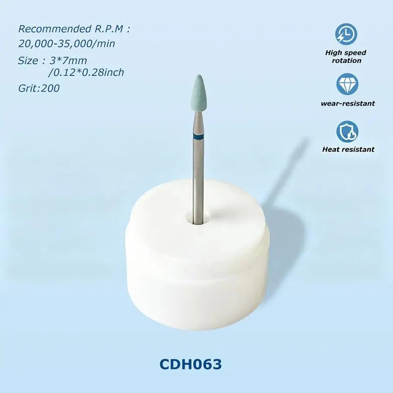 Green Diamond Polishing Stone Grinder – 2.35mm Shank Coarse Grit Diamond Grinding Bit Richie's A12