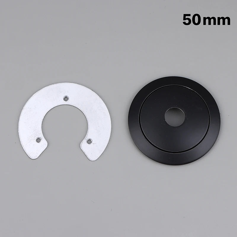 Aluminum Arc Cap Glass Globe Lampshade Holder – Flying Saucer Lampshade Holder Cap Richie's 50mm Black