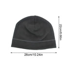 Polar Fleece Beanie Cap – Windproof Winter Ski & Cycling Hat Fleece Beanie Cap Richie's