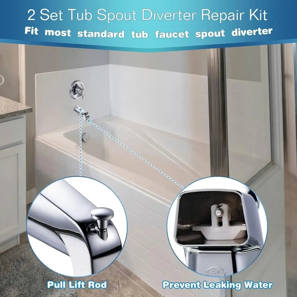 Tub Spout Diverter Repair Kit | Chrome Valve Stem & Seals Diverter Repair Kit Richie's