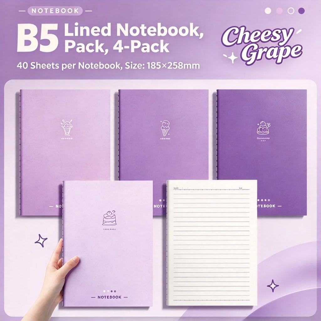 Gradient Cover B5 Stitched Notebook – Thick Lined Journal Ruled Notebook Richie's