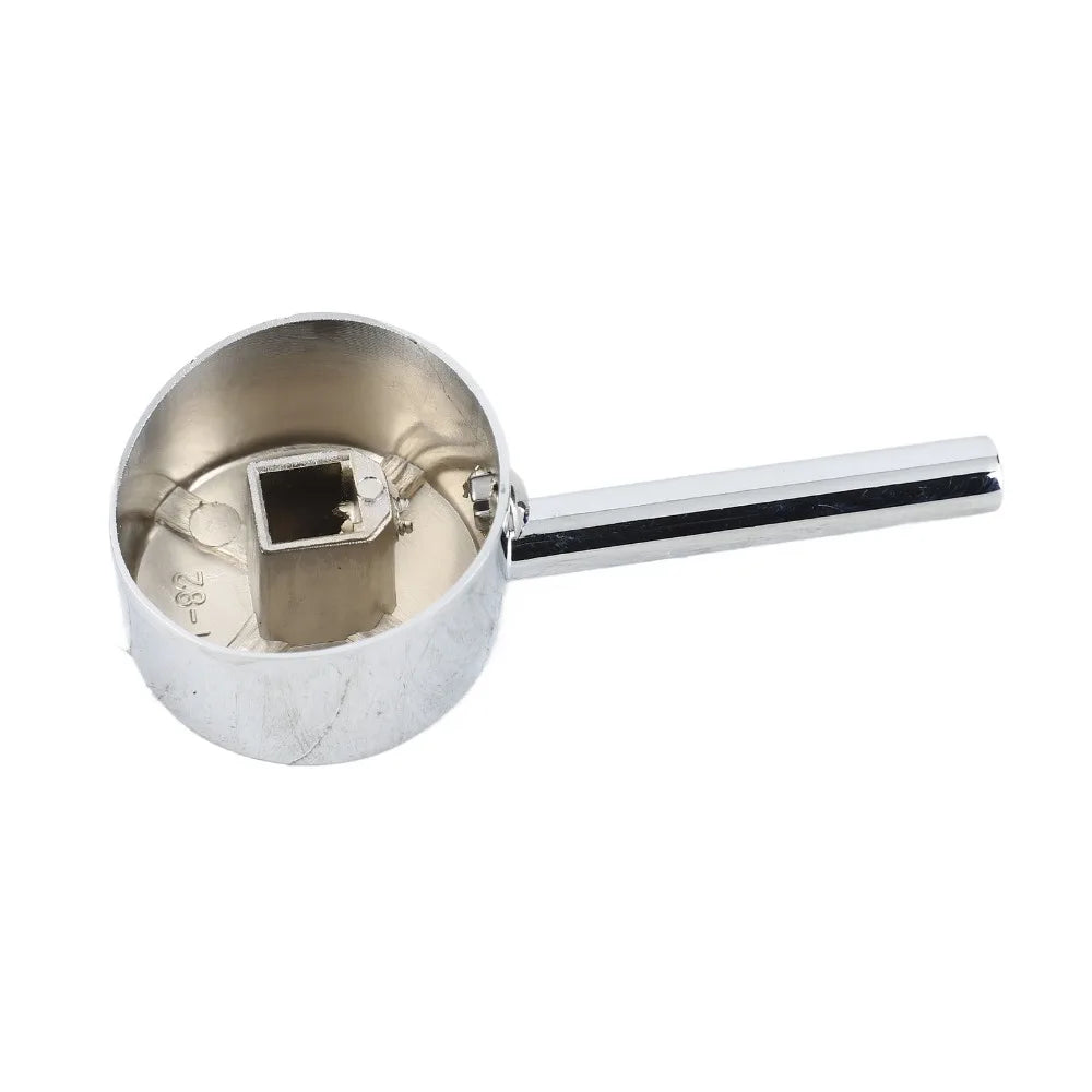 Zinc Alloy Single Lever Faucet Handle 45mm Chrome – White Faucet Handle Richie's