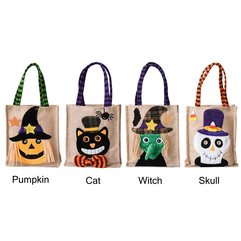 Halloween Non-Woven Tote Bags – Pumpkin, Witch & Skull Halloween Gift Bag Richie's
