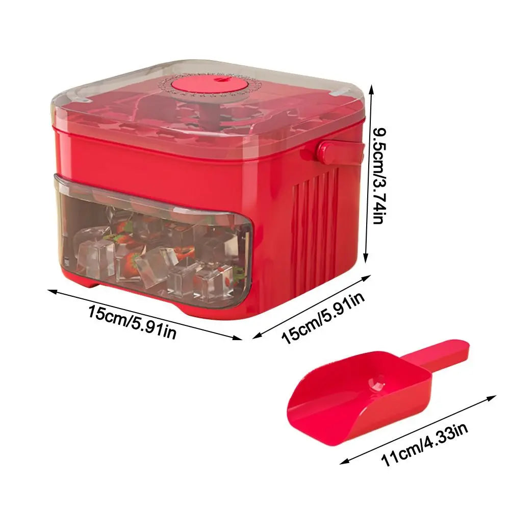 50-Cube Ice Maker Mold | Double-Layer Easy-Press Ice Tray Ice Cube Mold Richie's