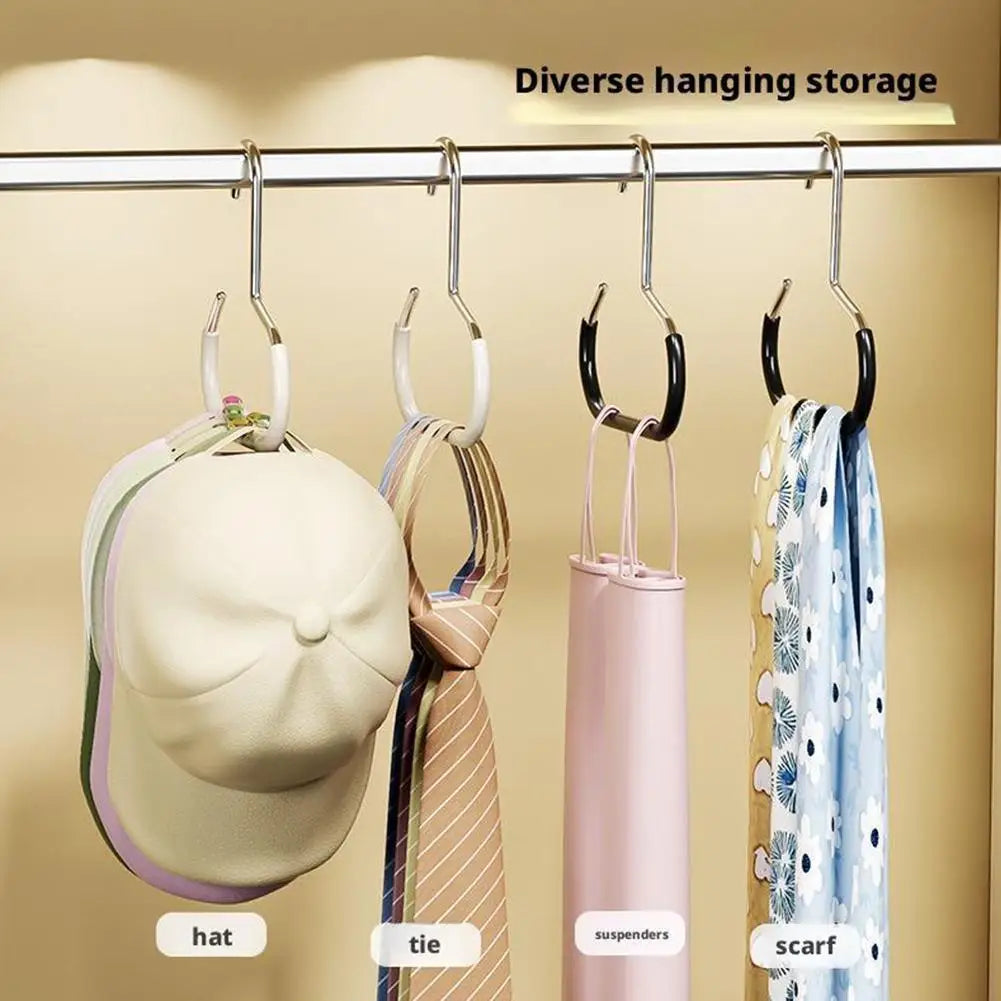 Round Hook Hangers for Hats Scarves Bags – Non-Slip Organizer Wardrobe Hook Hanger Richie's
