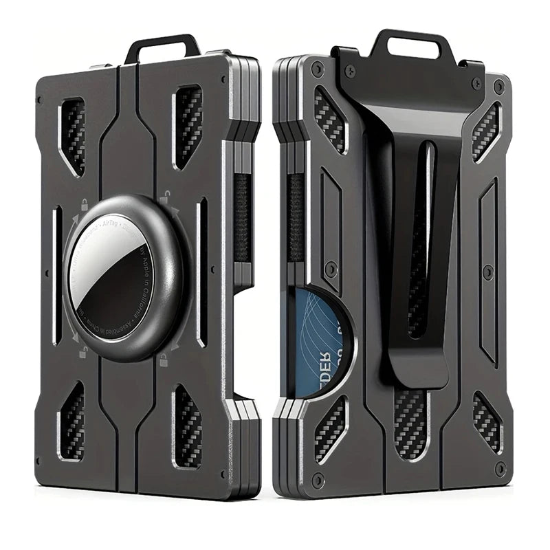 Zeeker Men's Metal Wallet | AirTag Bracket & RFID Blocking