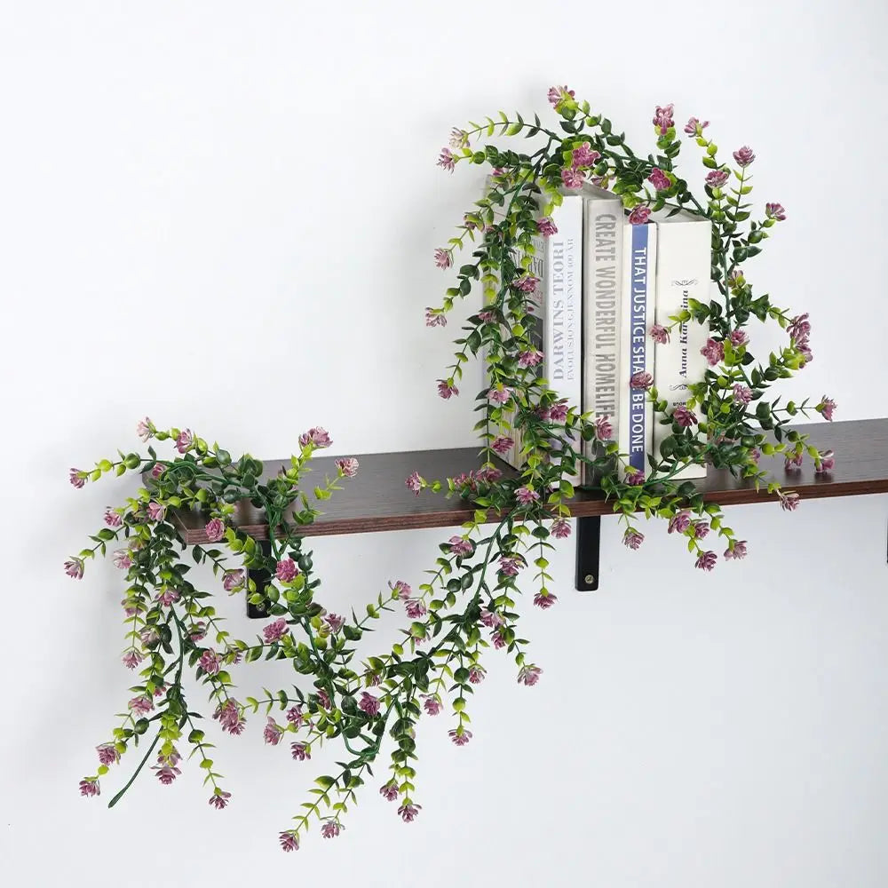 132-Flower Artificial Eucalyptus Vine – Faux Floral Wall Decor Artificial Floral Vine Richie's