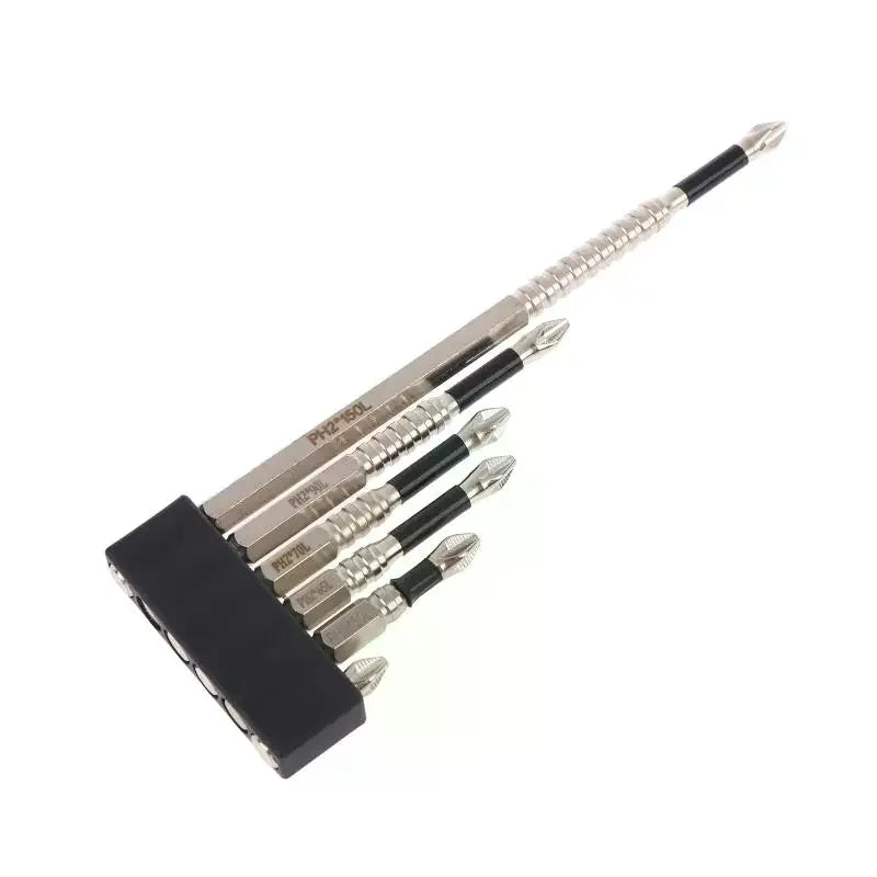 PH2 Impact Driver Bit Set | Magnetic Non-Slip 25–150mm K5 Steel Impact Driver Bit Set Richie's