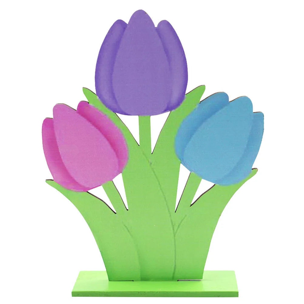 Wooden Tulip Flower Ornament – Easter & Spring Home Decor Wooden Flower Ornament Richie's other