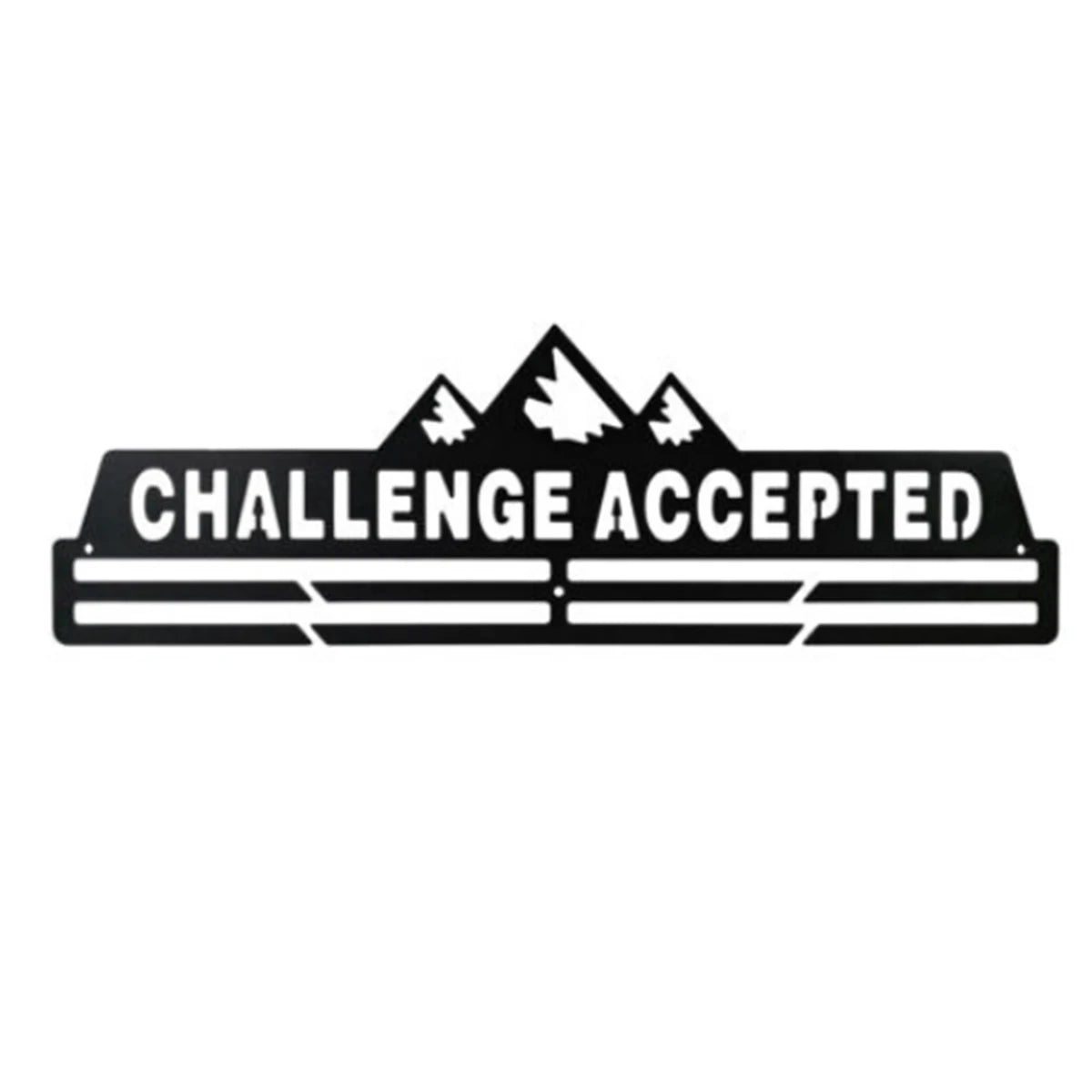 Wall Mount Medal Holder Display Hanger – Black Steel Sports Rack Medal Display Rack Richie's Challenge