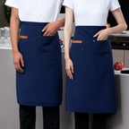Canvas Half Apron Multi-Pocket Waterproof Kitchen Restaurant Kitchen Apron Richie's
