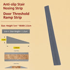 1M Silicone Threshold Ramp Strip for Robot Vacuums & Bikes Threshold Ramp Strip Richie's Grey H-1cm W-2.5cm