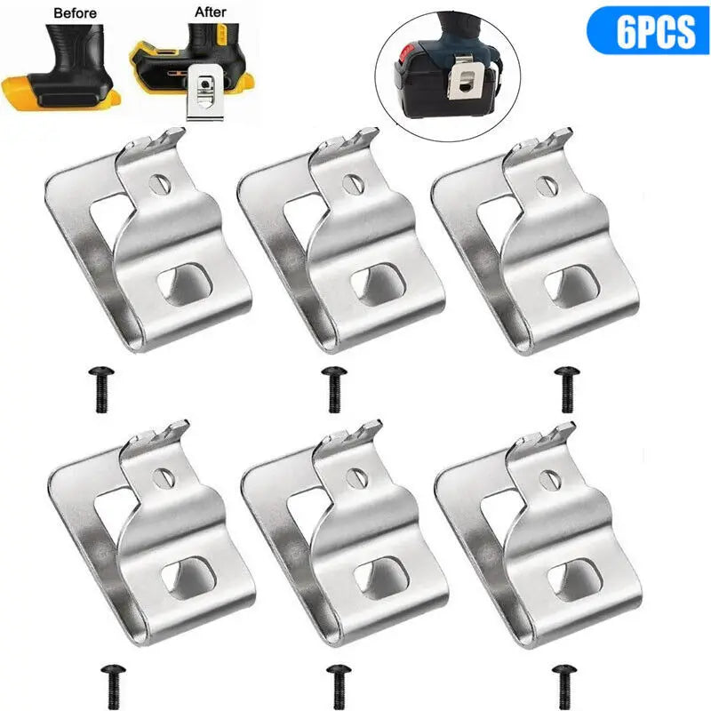 Belt Clip Hook for DeWalt 20V Drill & Impact Wrench – 6 Pack Power Tool Accessory Richie's 6pcs