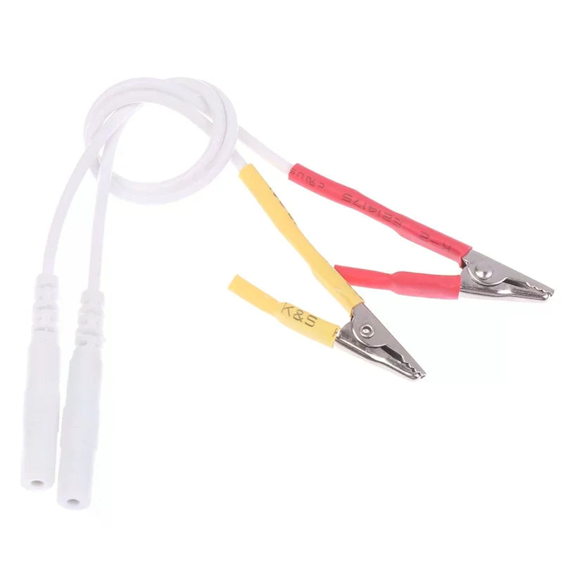 10Pcs TENS EMS Alligator Clip Electrode Cables 2mm Pin Accessories Electrode Clip Cables Richie's